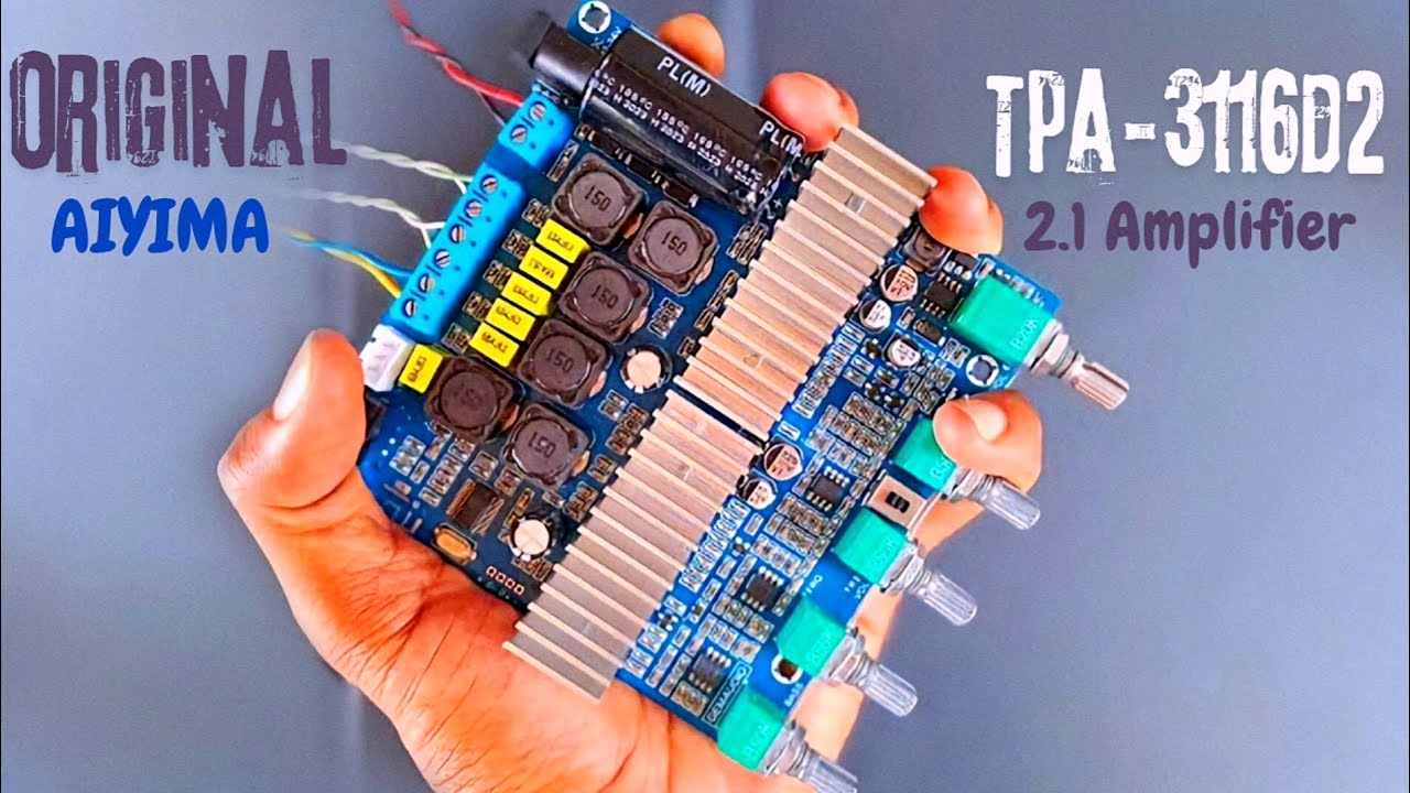 Tpa 3116d2 2.1 channel amplifier - High bass and clear sound test | A to Z connection