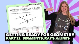 Getting Ready For Geometry - Part 11 Segments, Rays, And Lines