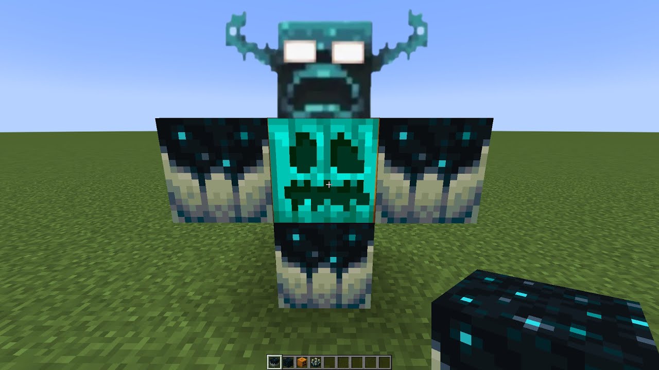 what if you create a WARDEN HEROBRINE GOLEM in MINECRAFT - YouTube