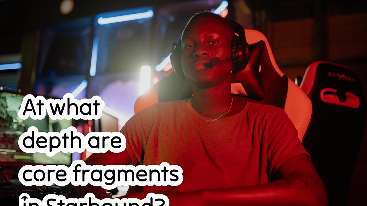 At what depth are core fragments in Starbound?