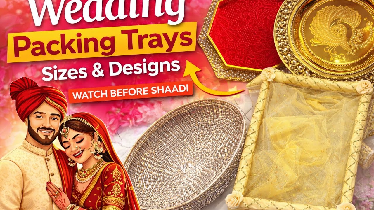 Wedding packing tray Sizes & Designs✨|| Perfect Guide for Beginners🫶🏻