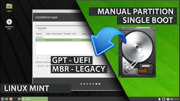 Manual Partition Linux Mint | GPT UEFI | MBR LEGACY | Single Boot Linux Mint Install | Beginners
