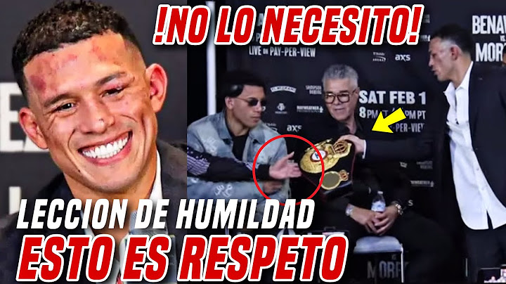 David Benavidez le Regala su Cinturón a David Morrell Jr y esto pasó