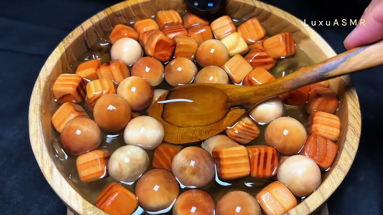 CRUNCHY Wooden Balls & Ice Water Sounds for Deep ASMR Satisfaction