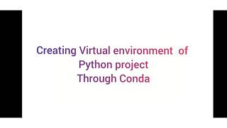 How to create virtual environment in python through Conda | .whl file