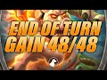 At the End of the Turn, Gain 48/48 | Dogdog Hearthstone Battlegrounds