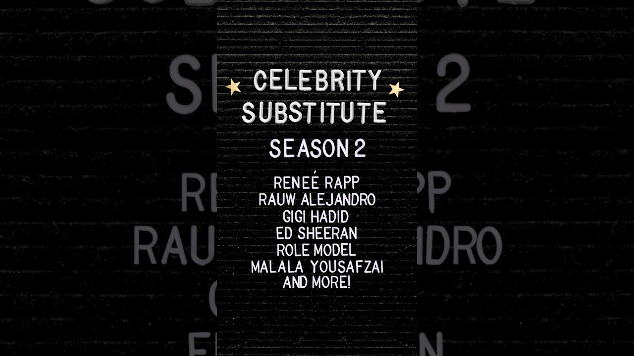 CLASS IS BACK IN SESSION! Celebrity Substitute returns Sept 10 with the one-and-only RENEÉ RAPP🍎