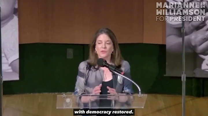 2024 Democratic Presidential Candidate | Marianne Williamson | Treating Root Causes
