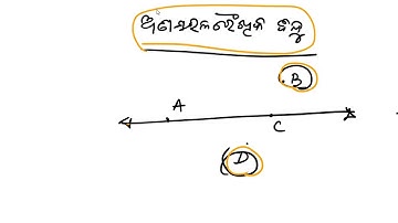 Odia Class 8- Geometry Part 3- Plane, Collinear and Non-Collinear Lines