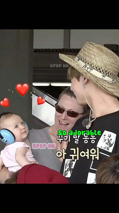When BTS Meets The Baby That Looks Like A Doll 👶 Their Reactions Are So Cute 💜 #shorts #bts #baby