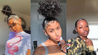 Cute Sleek Hairstyles + Edges Compilation