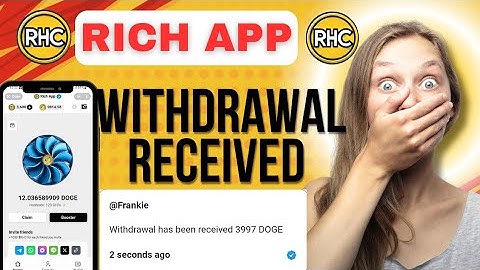 Rich app Mine Doge Coin 🪙 |Finally Withdrawal received |Real or Fake | #dogecoin #rich #crypto