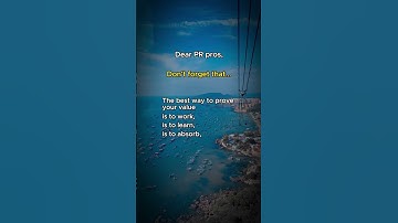 PR pros, do not forget...