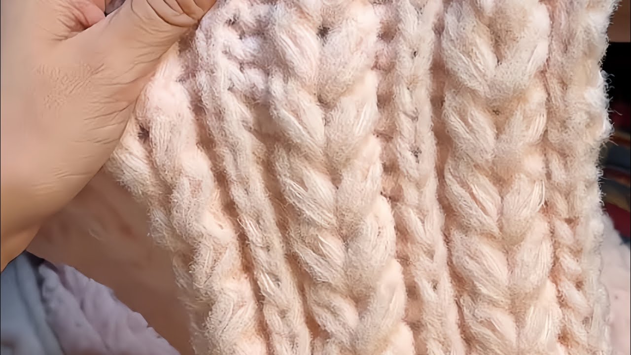 Cách Đan Khăn Hoạ Tiết Trái Tim ✨ P1 #handmade #xuhuong #vairalvideo