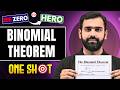 BINOMIAL THEOREM Class 11 | Complete JEE Maths One Shot in Pure English