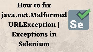 How to fix java.net.MalformedURLException | Exceptions in Selenium