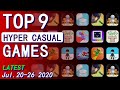 Top 9 NEW Hyper Casual Games (Jul.20 - 26, 2020)