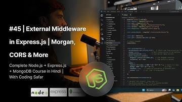 NodeJS Tutorial in Hindi #45 | External Middleware in Express.js | Morgan, CORS & More