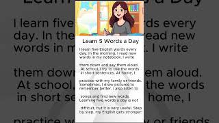 Learn 5 English Words Every Day | #easyenglish #english #shorts