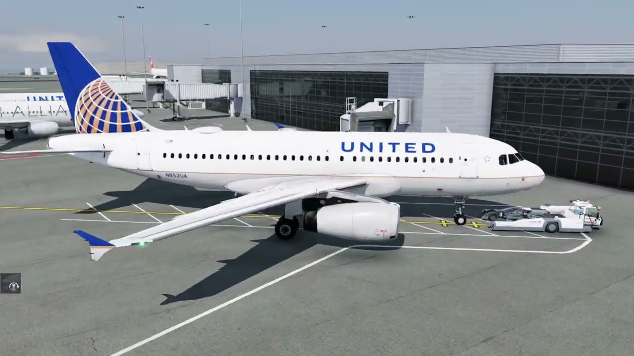 vatsim event full fight x plane12 toliss a319 united sfo to sea