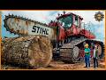 Dangerous Fastest Idiots Cutting Tree Fails Skill With Chainsaw | Wood Chipper Machine #4