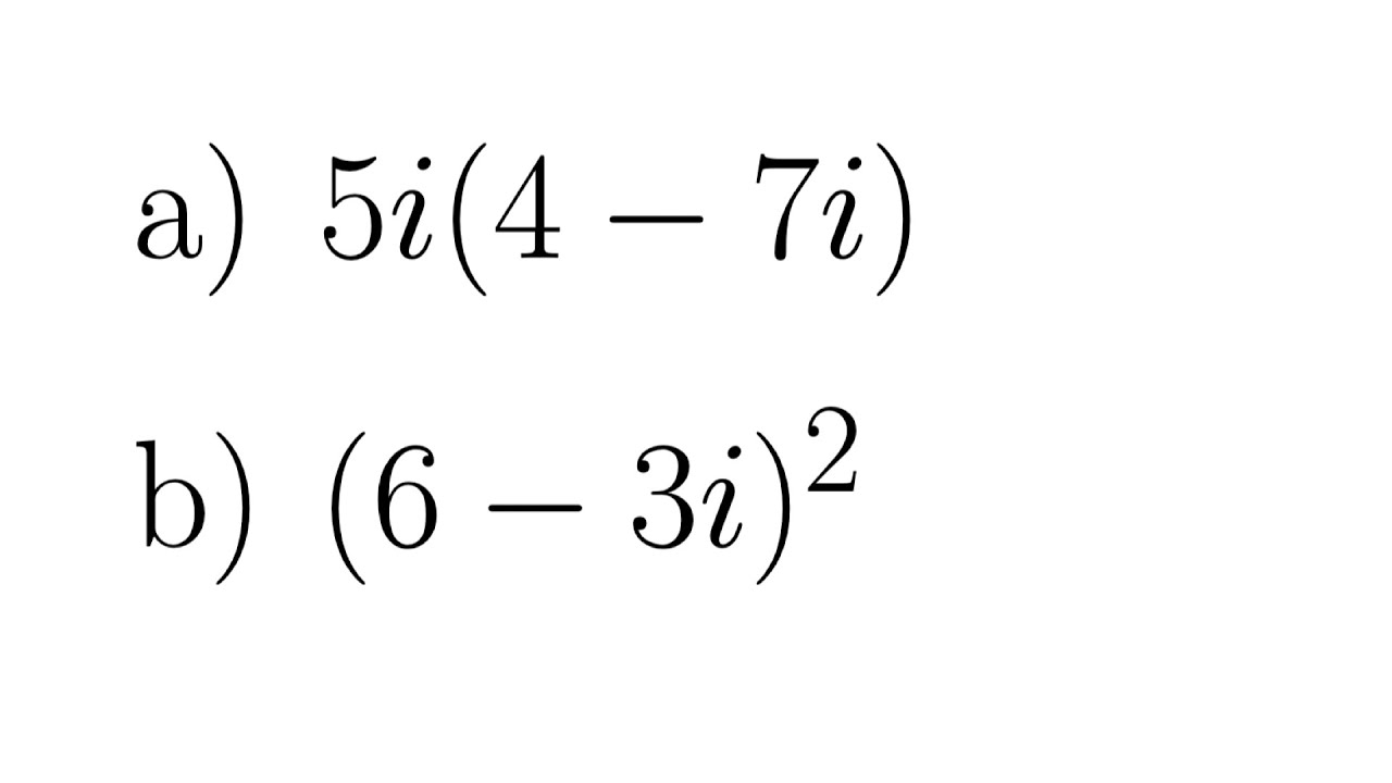 Multiplying Complex Numbers: Binomial Squared - YouTube