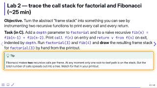 Recursion: Lab Exercises — Data Structures in C
