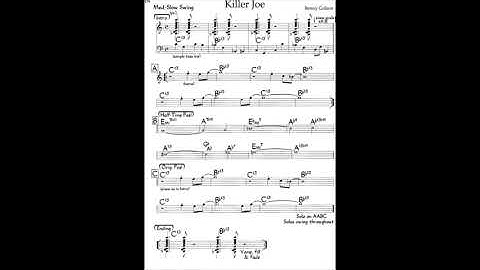 Killer Joe  (Benny Golson)/Backing Track/Play Along