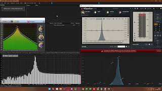 foo_vis_spectrum_analyzer's IIR filter bank mode vs VST visualizations on sine sweep tone