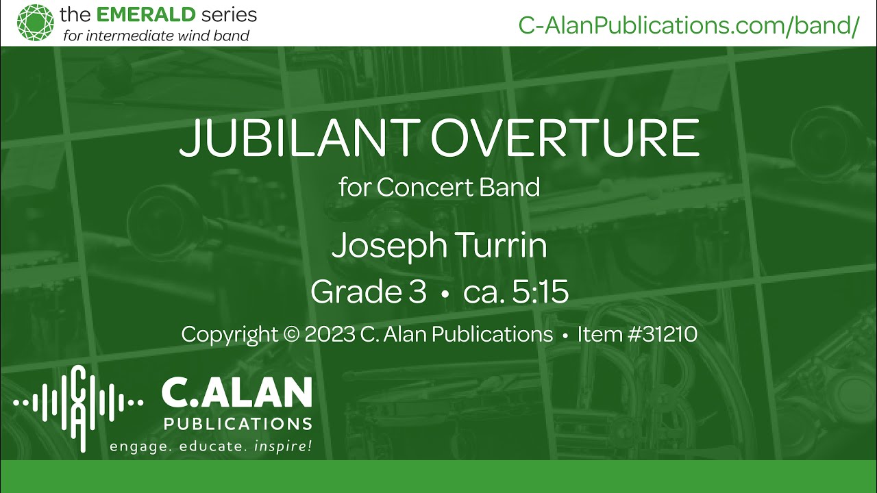 Jubilant Overture (Band Grade 3) - Joseph Turrin - YouTube