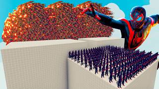 200x MILES MORALES + 1x GIANT vs EVERY GOD - Totally Accurate Battle Simulator TABS