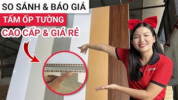 So sánh và báo giá tấm nhựa ốp tường cao cấp và giá rẻ | Tấm trần nhựa nano PVC chân đơn và chân kép