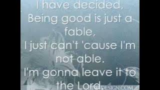 I have decided Amy grant lyrics