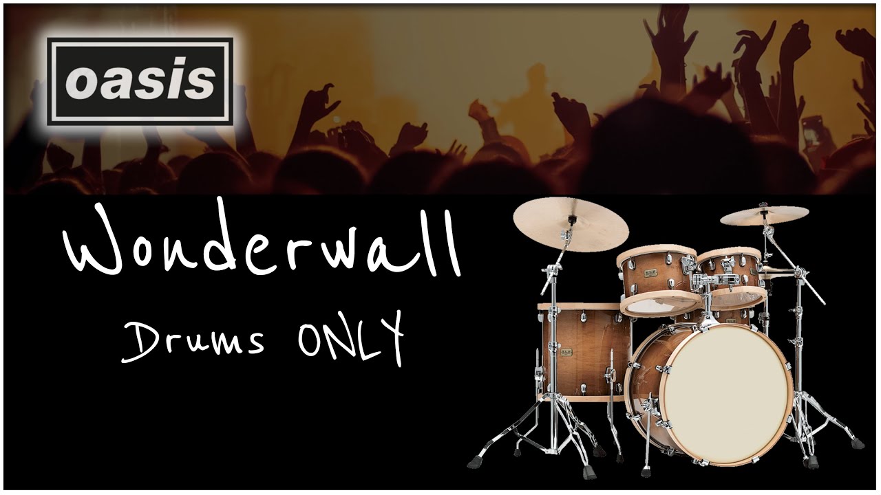 Oasis's 'Wonderwall' DrumsOnly Cover for an Iconic Guitar & Bass Play