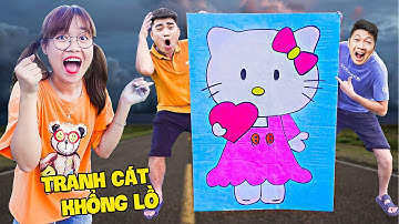 Hà Sam Tô Màu Tranh Cát Hello Kitty Khổng Lồ