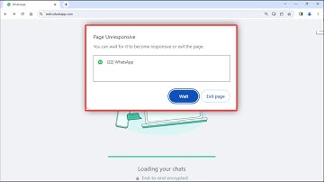 How to Fix WhatsApp Web Error Page Unresponsive on Desktop