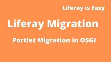 Liferay Migration Tutorial 05 - Liferay Portlet migration  without using Liferay Upgrade Planner