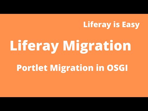 Liferay Migration Tutorial 05 - Liferay Portlet migration  without using Liferay Upgrade Planner