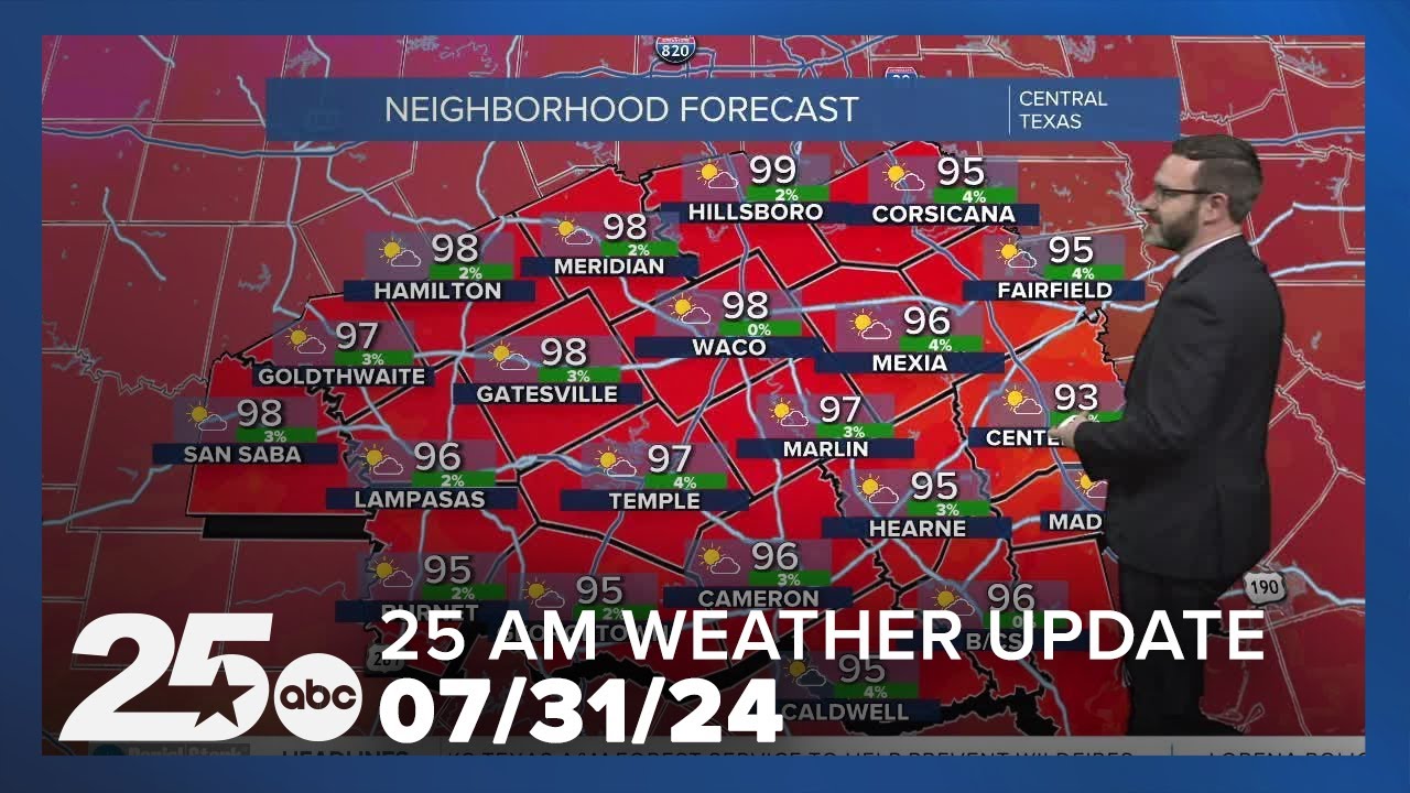 25 AM Weather Update | July 31, 2024 #Weather #Texas - YouTube