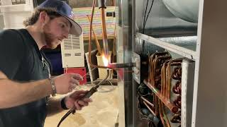Connecting Refrigerant Lines for Ecoer Heat Pump