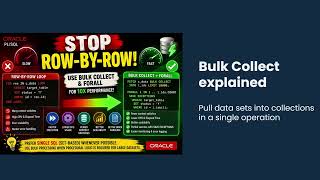 Stop Row-by-Row Processing! Use BULK COLLECT & FORALL for Faster PL/SQL