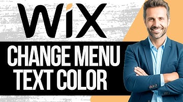 How to Change Text Color of Site Menu in Wix