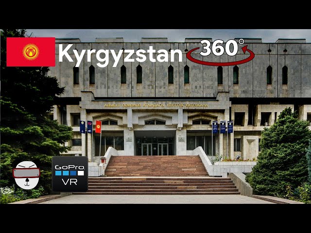 🌍 360° National Library of Kyrgyzstan | Bishkek, Kyrgyzstan 🇰🇬【GoPro VR Travel | 360 Video】 class=