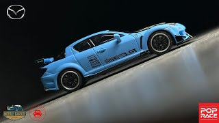 Player Profile POPRACE 1/64 MAZDA RX-8 RE-AMEMIYA LIGHT BLUE 雨宮