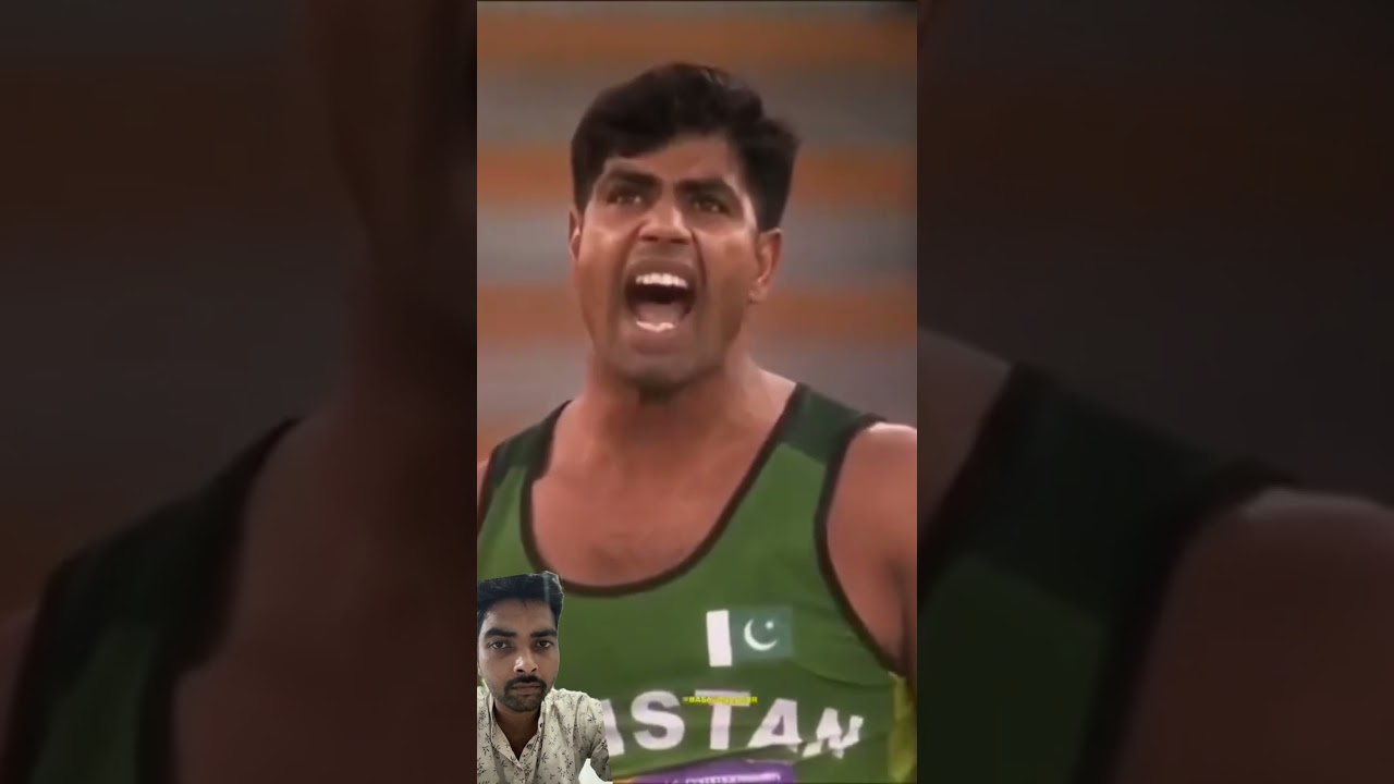 Arshad Nadeem gold final winning moments ❤️ - Paris Olympics 2024 