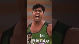 Arshad Nadeem gold final winning moments ❤️ - Paris Olympics 2024 #olympics #arshadnadeem