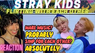 STRAY KIDS Flirting with Each Other | REACTION