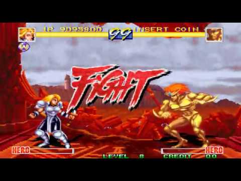 World Heroes Perfect (World) (Arcade) - (Longplay - Janne Du0027Arc | Level 8 Difficulty)