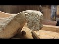 Продолжаю резать братину ладью. Ручка - Дракон. Dragon's Head. Woodcarving