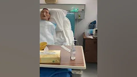 NG tube suctioning set up